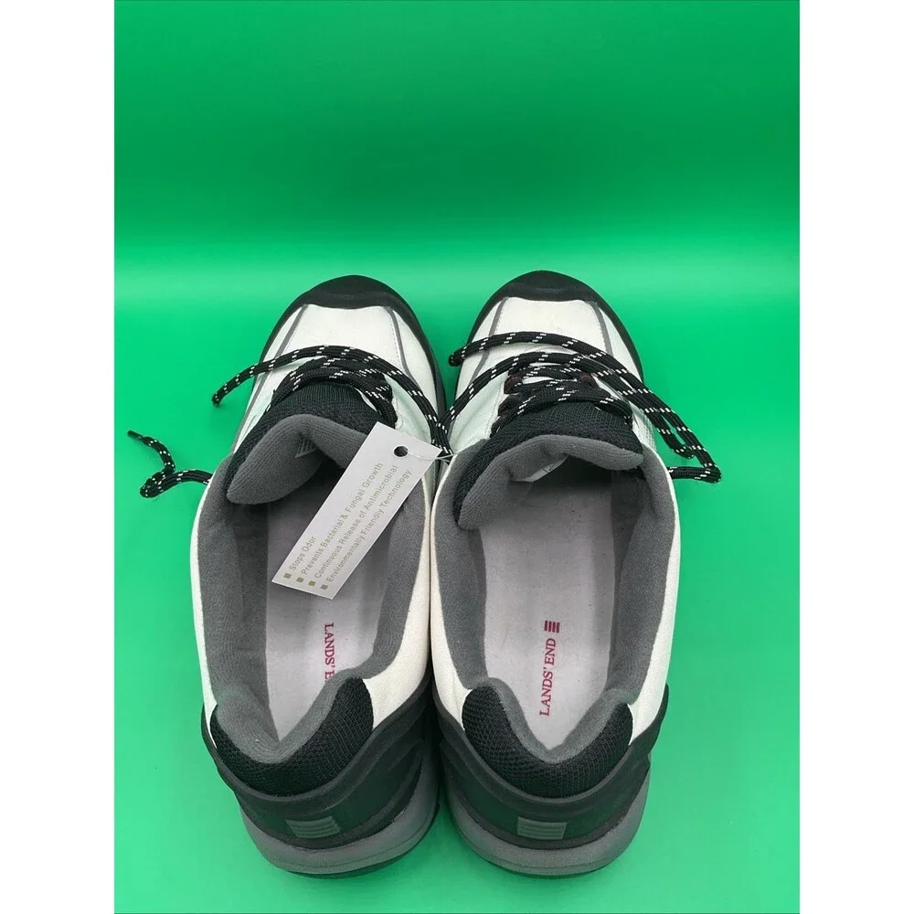 Lands' End women's White /black Hiking Athletic Shoes size 10B.NWOB - Picture 7 of 14